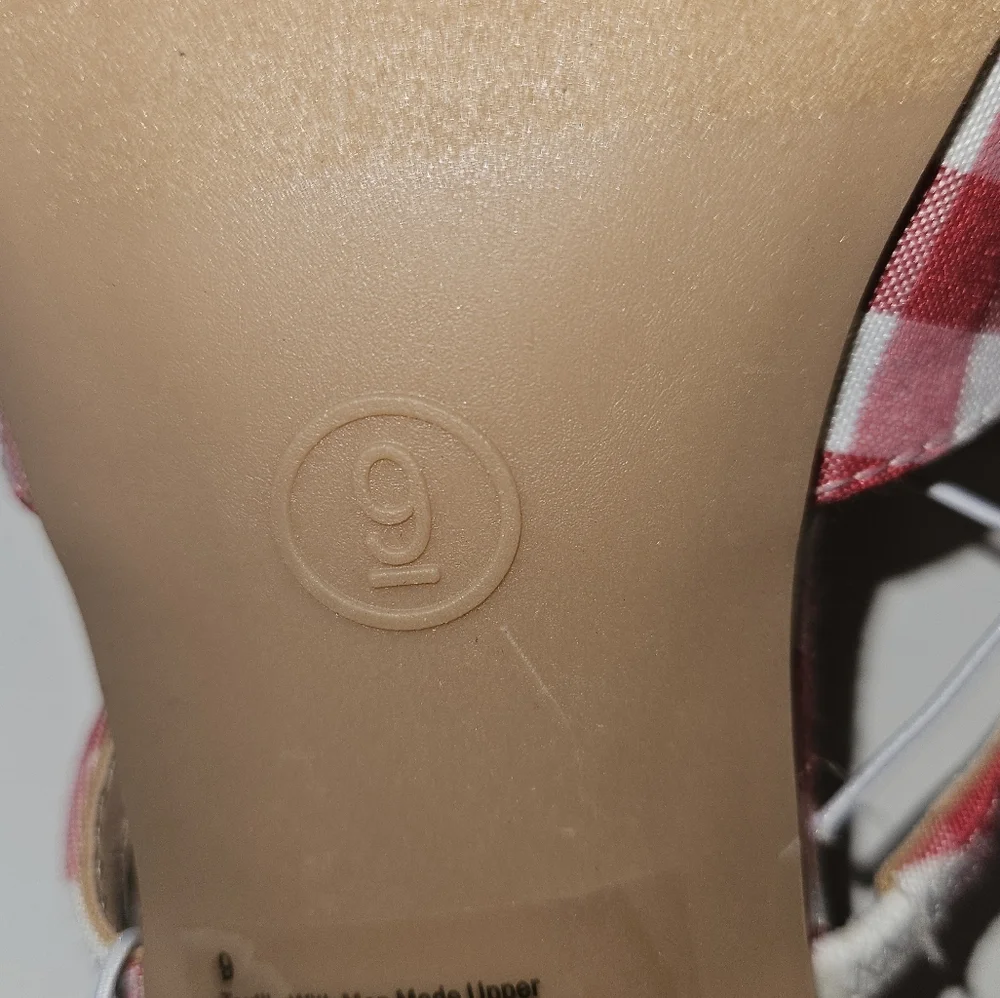 Wild Fable Red & White Gingham Kitten Heels - Size 9 ❣️ NWT - Picture 7 of 10